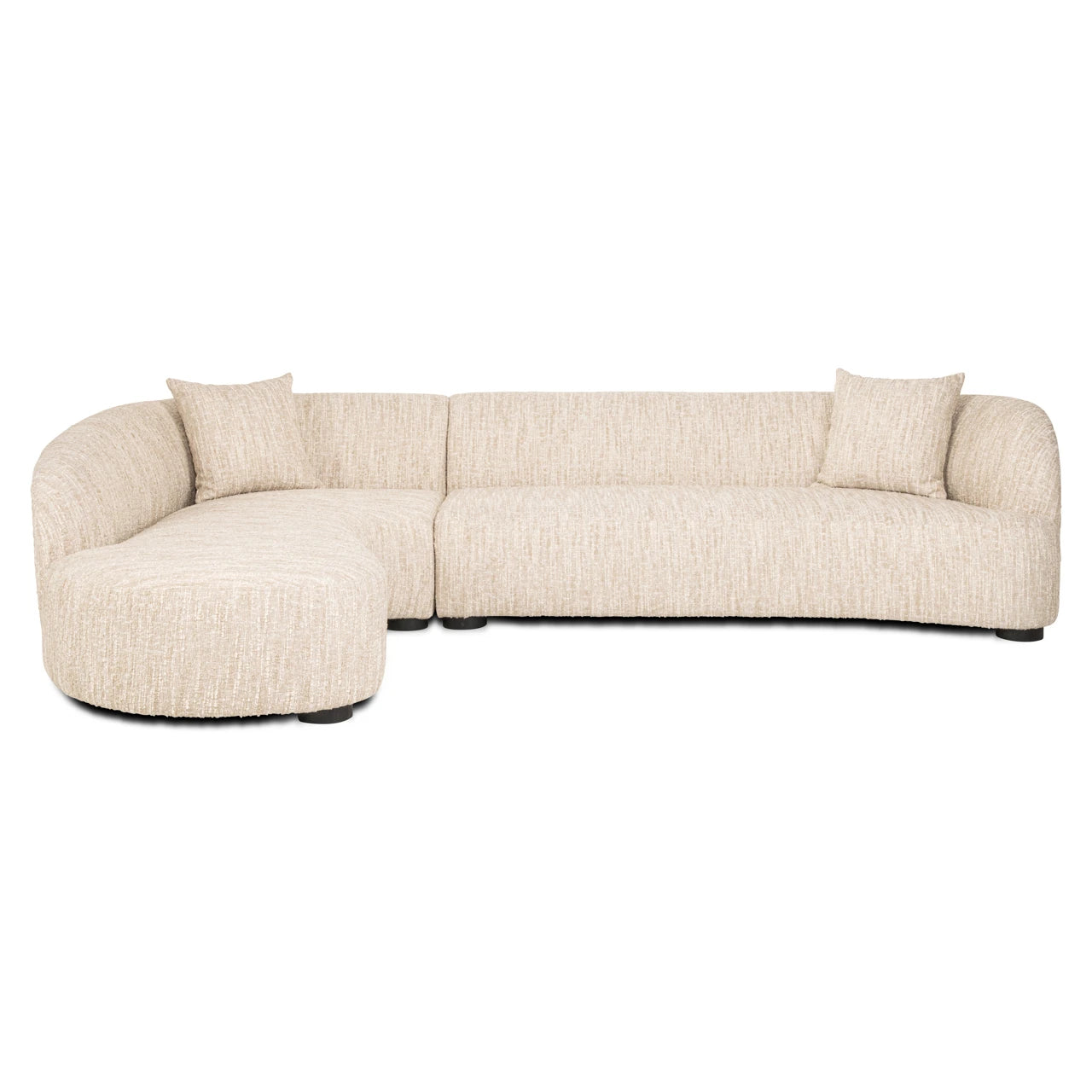Sofa Pandora beige angora lounge left Richmond Interiors Sofa