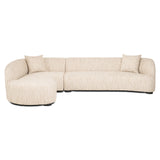 Sofa Pandora beige angora lounge left Richmond Interiors Sofa