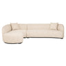 Sofa Pandora beige angora lounge left Richmond Interiors Sofa
