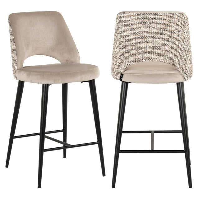 Counterstol Tabitha trendy natur brannhemmende Richmond Interiors Barstol