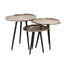 Salongbord Volenta champagne gull sett med 3 Richmond Interiors Sofabord