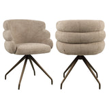 Spisestol Kayla mocca boldvevd svingbar Richmond Interiors Spisestol