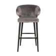 Barstol Indigo stein fløyel Richmond Interiors Barstol