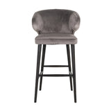 Barstol Indigo stein fløyel Richmond Interiors Barstol