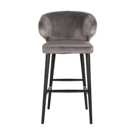 Barstol Indigo stein fløyel Richmond Interiors Barstol