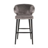 Barstol Indigo stein fløyel Richmond Interiors Barstol