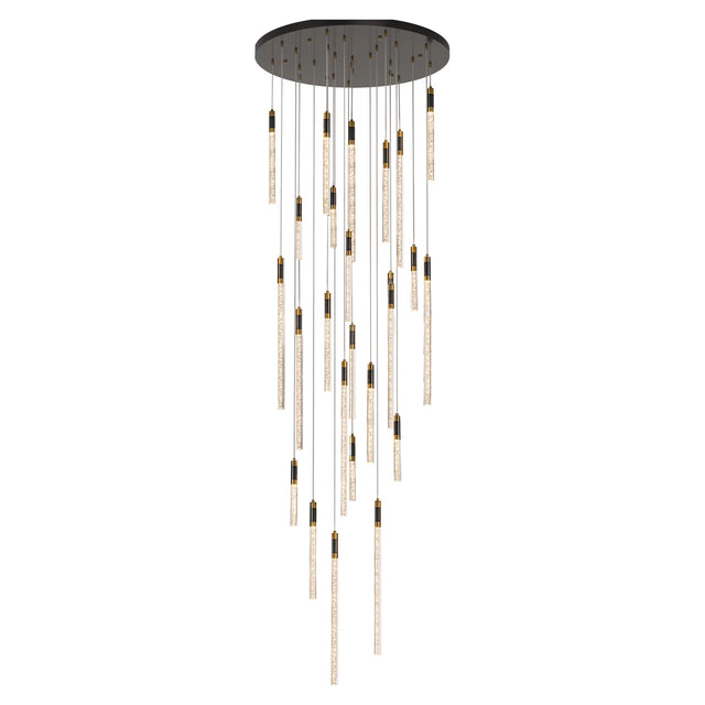 lysekrone Crosley svart/gull Richmond Interiors Taklampe