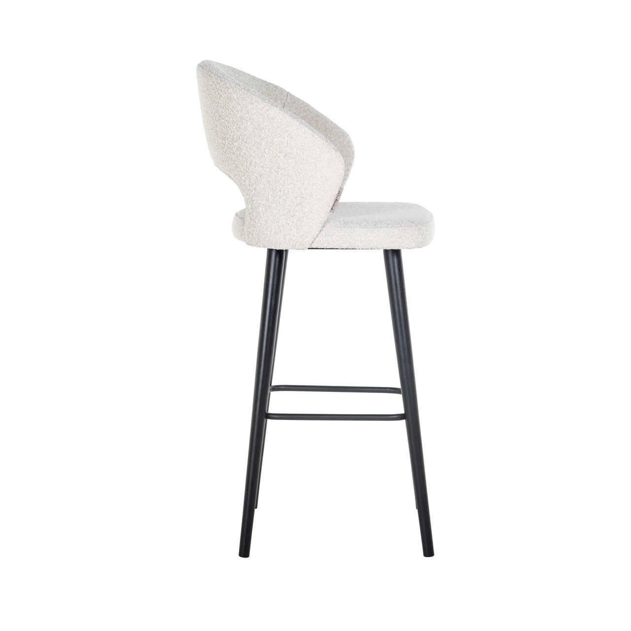 Barstol Savoy hvit bouclé Richmond Interiors Barstol