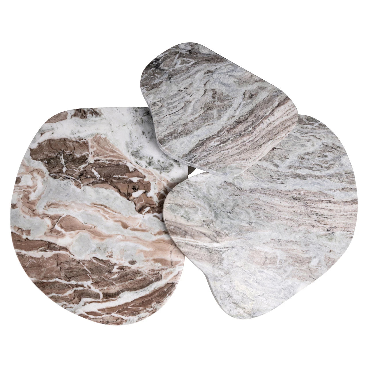 Kaffebord Camino Blush beige sett med 3 Richmond Interiors Sofabord