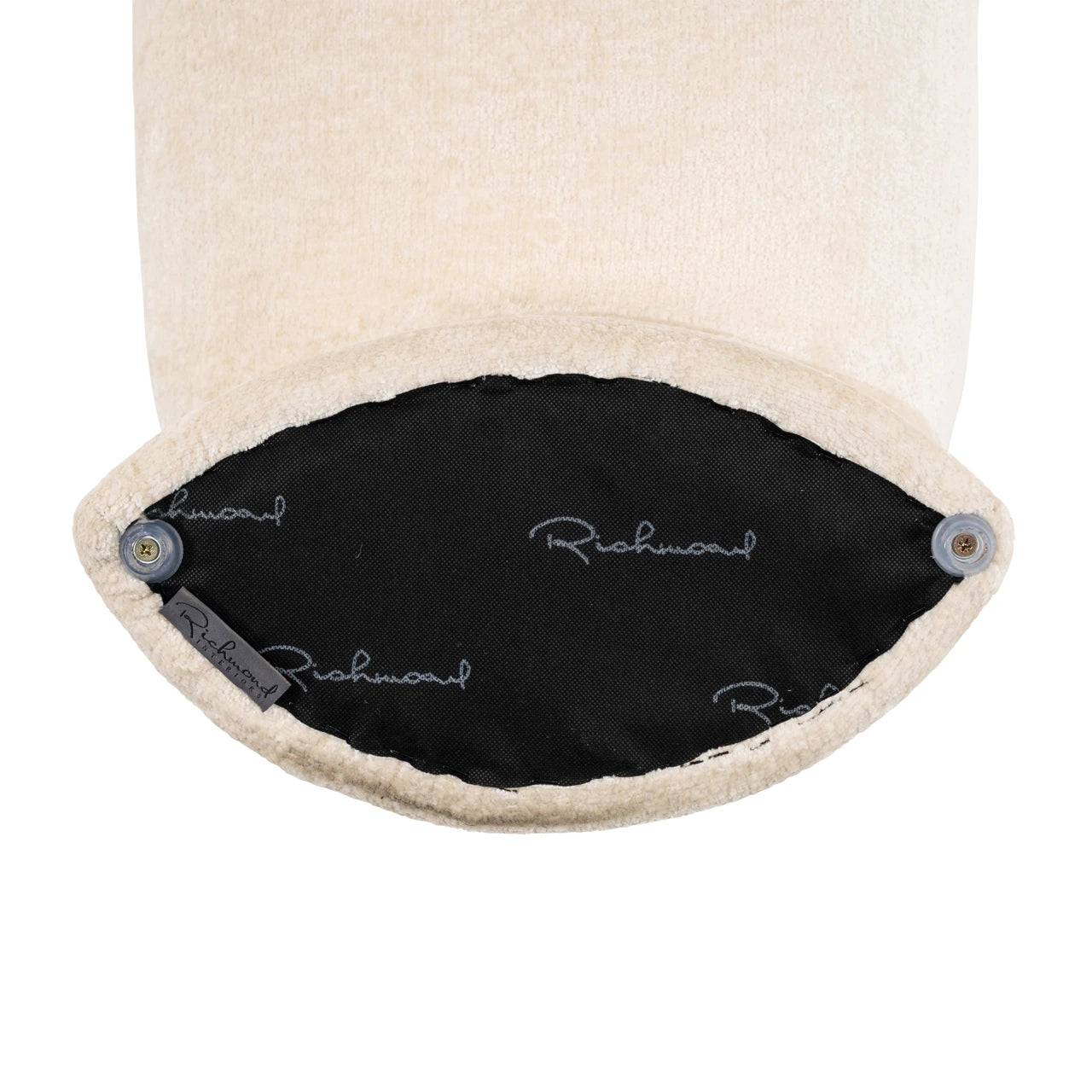 Benk Fargo hvit chenille Richmond Interiors Benk