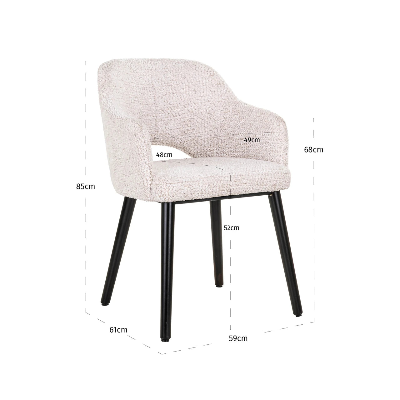 Spise stol Gianna tilpasset Richmond Interiors Spisestol
