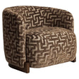 Lenestol Hannah brun labyrint brannhemmende Richmond Interiors Lenestol