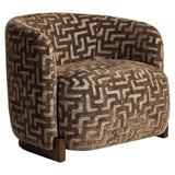 Lenestol Hannah brun labyrint brannhemmende Richmond Interiors Lenestol