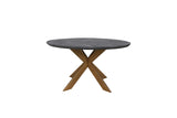 Spisebord Blackbone Brass svart rustikk 140Ø Richmond Interiors Spisebord