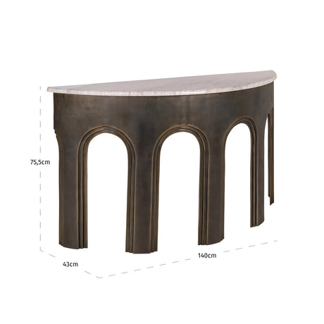 Konsoll Sanchis messing antikk Richmond Interiors Konsollbord
