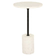 Endebord Misty svart/hvitt 30Ø Richmond Interiors Sidebord