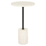 Endebord Misty svart/hvitt 30Ø Richmond Interiors Sidebord