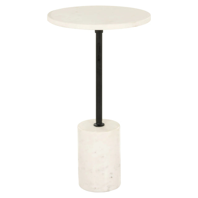 Endebord Misty svart/hvitt 30Ø Richmond Interiors Sidebord