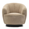 The Countess Swivel Armchair, montmartre weave, natural linen