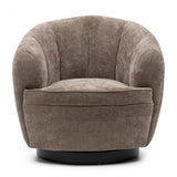 The Countess Swivel Armchair, montmartre weave, warm mushroom