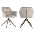 Spisestol Aline khaki fløyel svingbar flammehemmende Richmond Interiors Spisestol