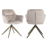 Spisestol Aline khaki fløyel svingbar flammehemmende Richmond Interiors Spisestol