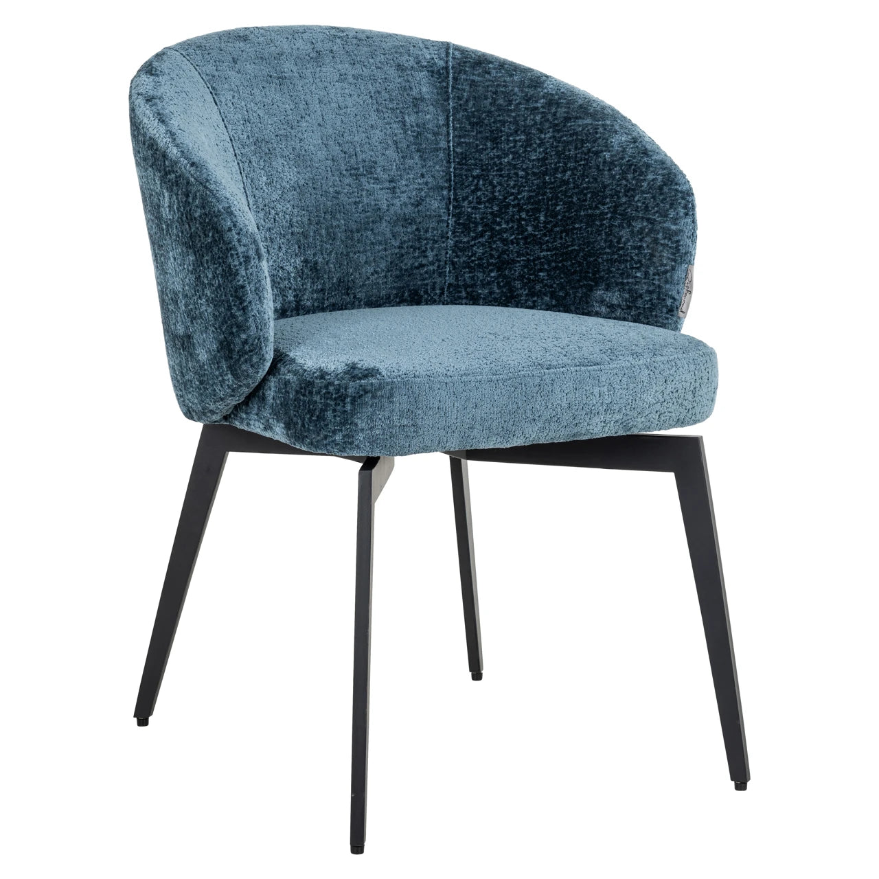 Spisestol Amphara blå chenille flammehemmende Richmond Interiors Spisestol