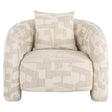 Lounge stol Tuscany beige graffic Richmond Interiors Lenestol