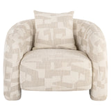 Lounge stol Tuscany beige graffic Richmond Interiors Lenestol