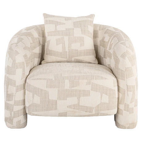 Lounge stol Tuscany beige graffic Richmond Interiors Lenestol