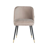 Spisestol Alicia khaki fløyel flammehemmende Richmond Interiors Spisestol