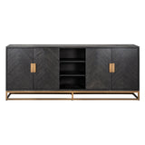 Sideboard Blackbone Brass svart rustikk Richmond Interiors Skjenk