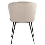Spisestol Xandra khaki fløyel Richmond Interiors Spisestol