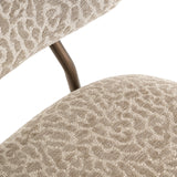 Krakk Xenia beige leopard brannhemmende sett med 2 Richmond Interiors Barstol