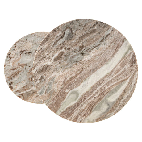 Endebord Fairfax leire sett med 2 Richmond Interiors Sidebord