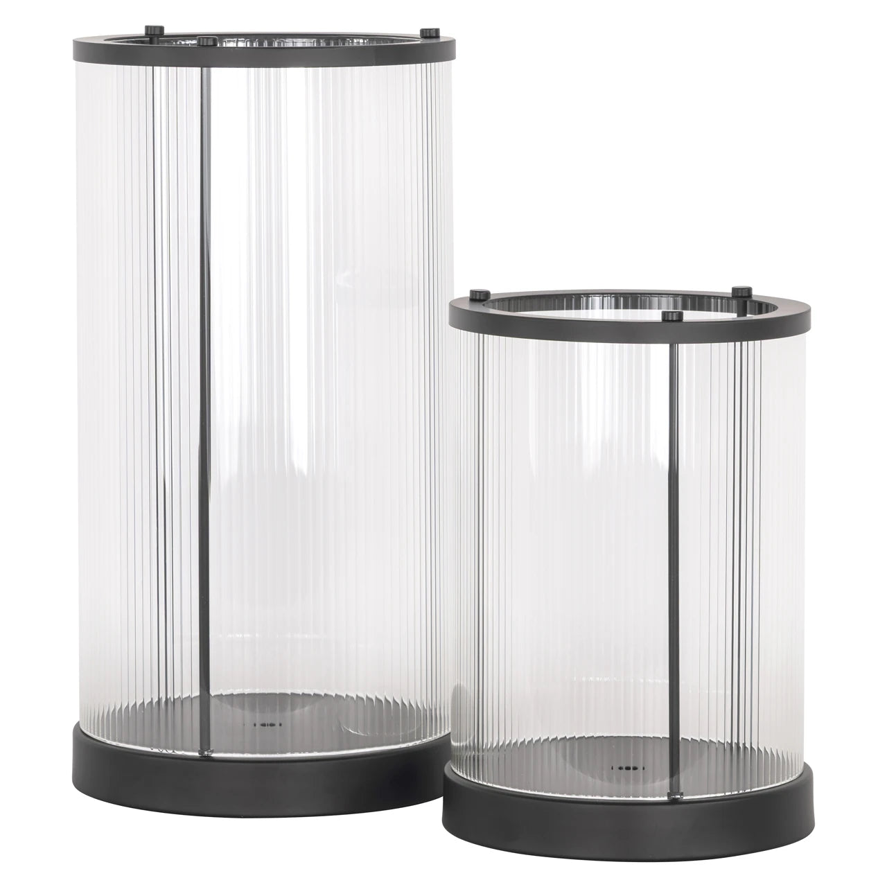 Hurricane lys Dayene svart stor Richmond Interiors Lanterne og lysglass