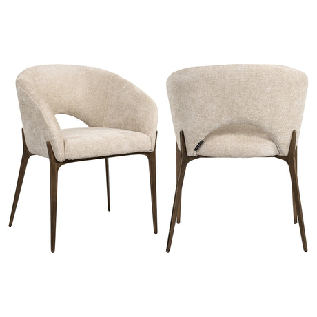 Spisestol Kenzi krem enhjørning Richmond Interiors Spisestol