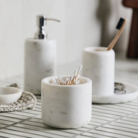 MARBLE marmorsåpenge - h13 cm - hvit Nordal BATHROOM A