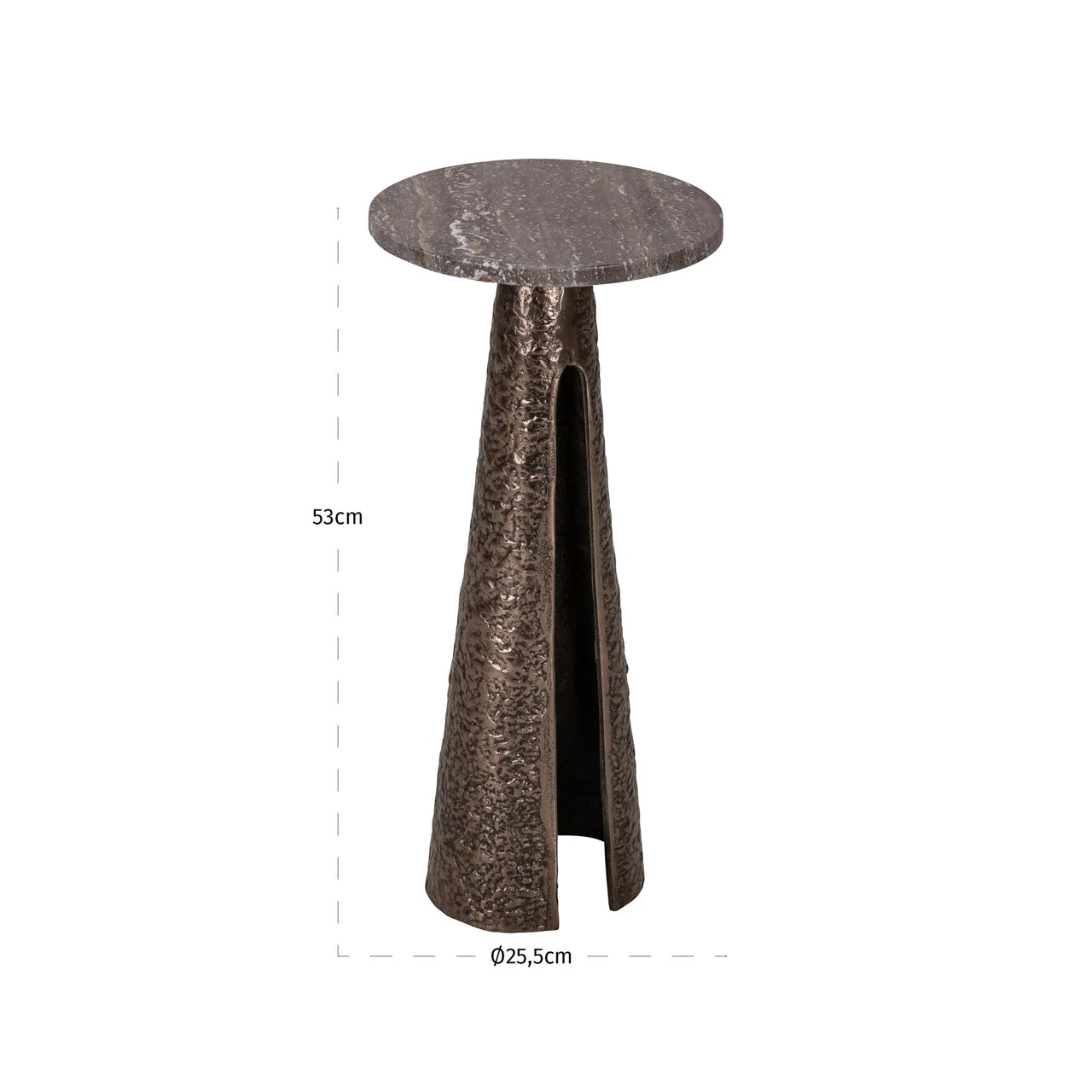 Endebord Eldora bronze 25Ø Richmond Interiors Sidebord