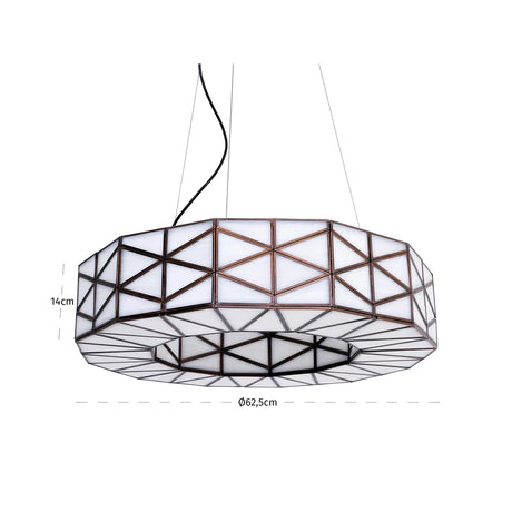 Lysekrone Solaria kobber Richmond Interiors Taklampe