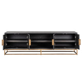 TV-benkskap Blackbone Brass svart rustikk 200 Richmond Interiors TV-benk