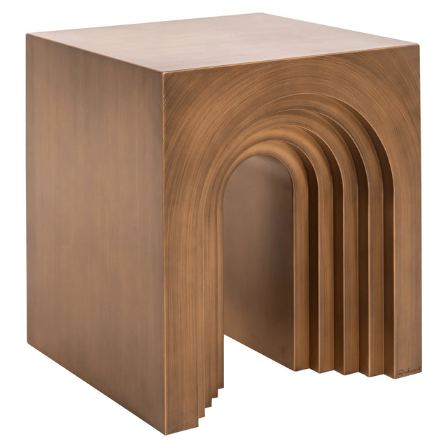 Endebord Vevey børstet gull Richmond Interiors Sidebord