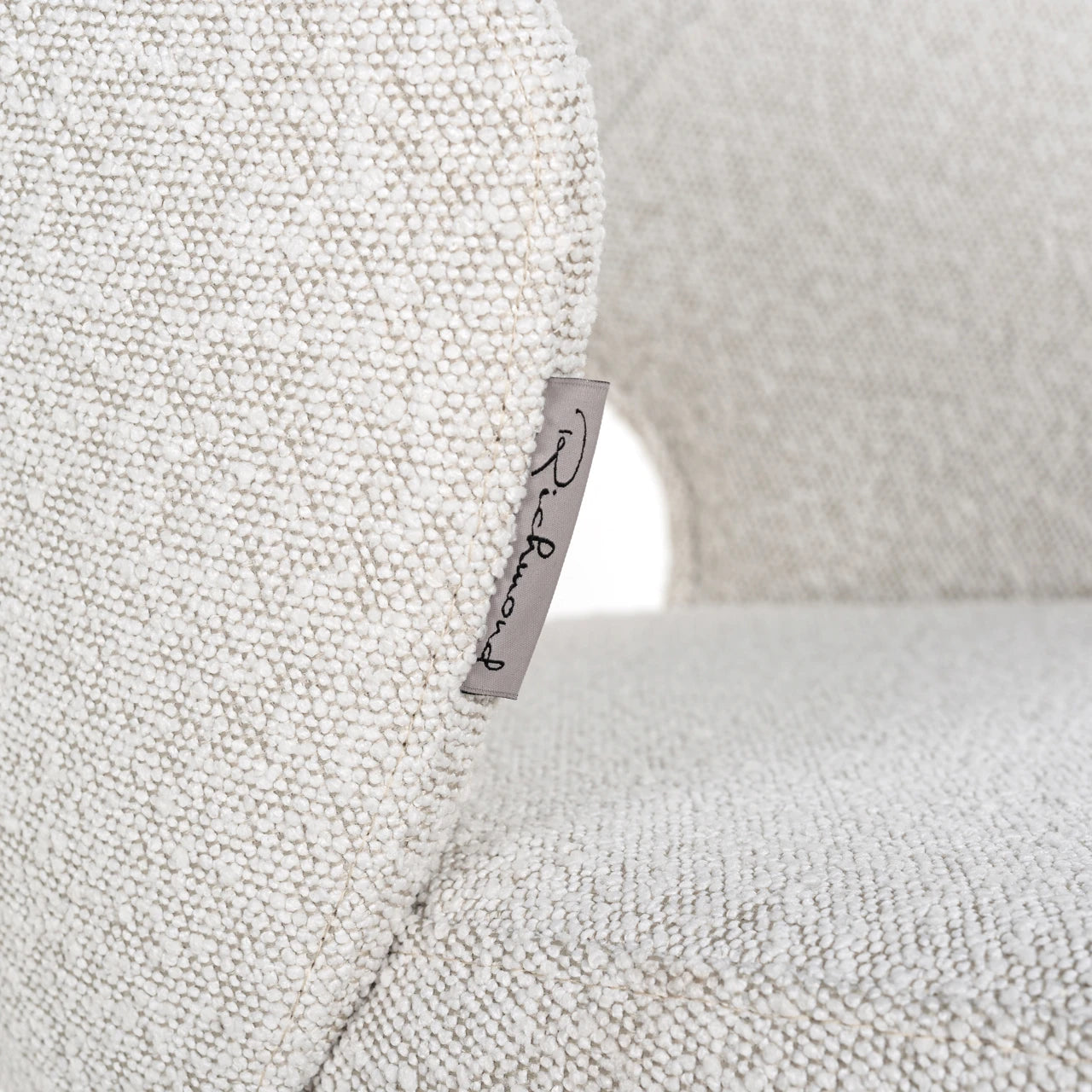 Barstol Savoy hvit bouclé Richmond Interiors Barstol