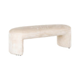 Benk Fargo hvit chenille Richmond Interiors Benk