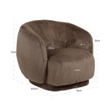 Lounge chair Negreslo brun fluffy Richmond Interiors Lenestol
