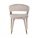 Spisestol Gia khaki fløyel brannhemmende Richmond Interiors Spisestol