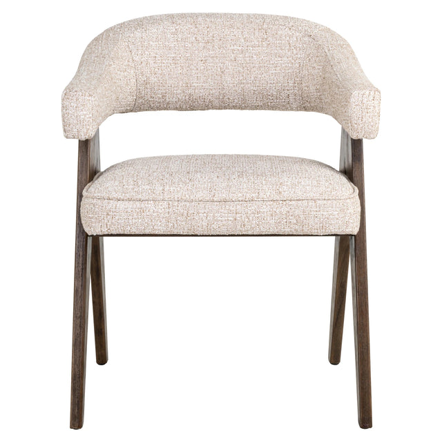 Spisestol Mori kremfarget tweed brannhemmende Richmond Interiors Spisestol