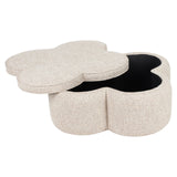 Pouffe & Footstool Corbeau sand tweed Richmond Interiors Pall