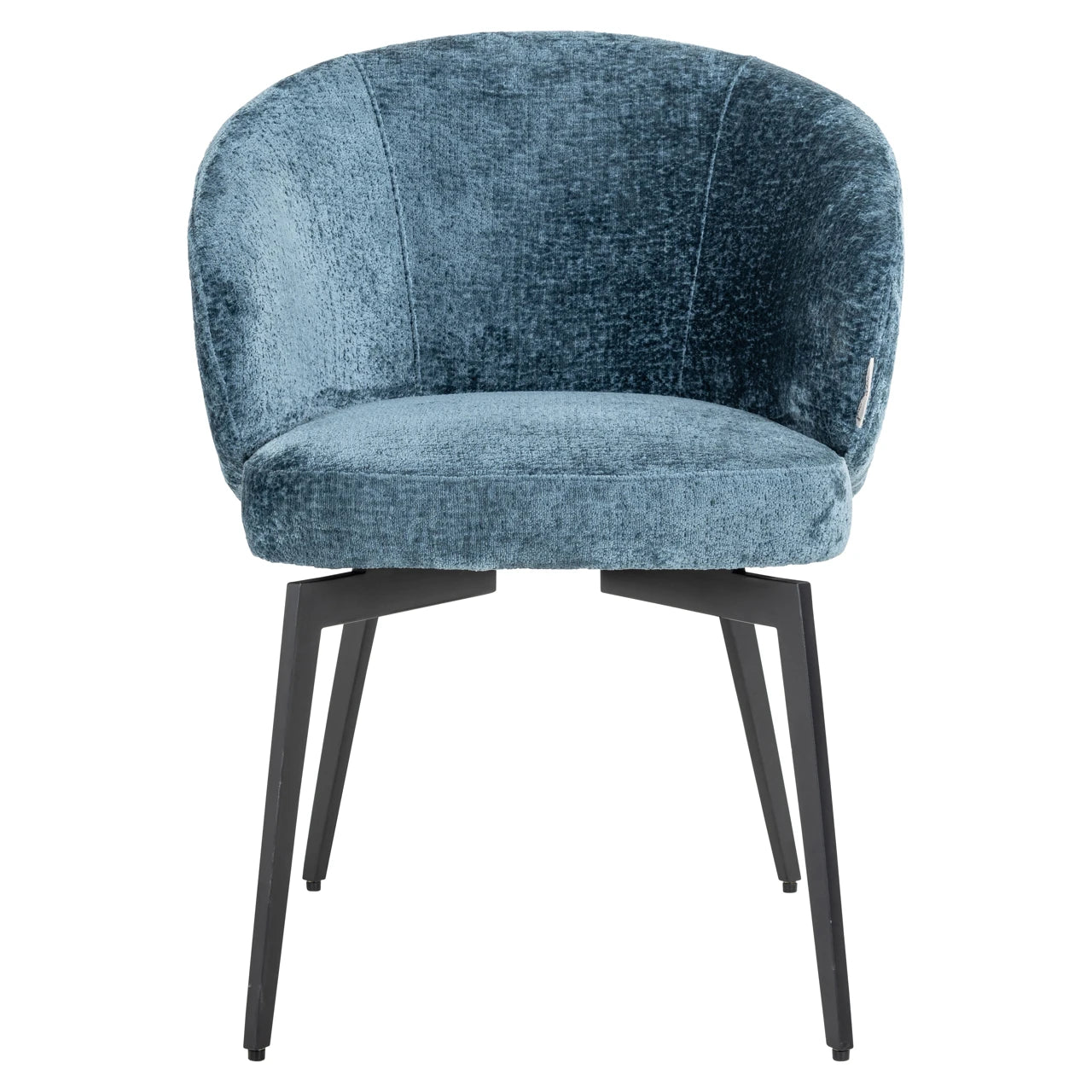 Spisestol Amphara blå chenille flammehemmende Richmond Interiors Spisestol