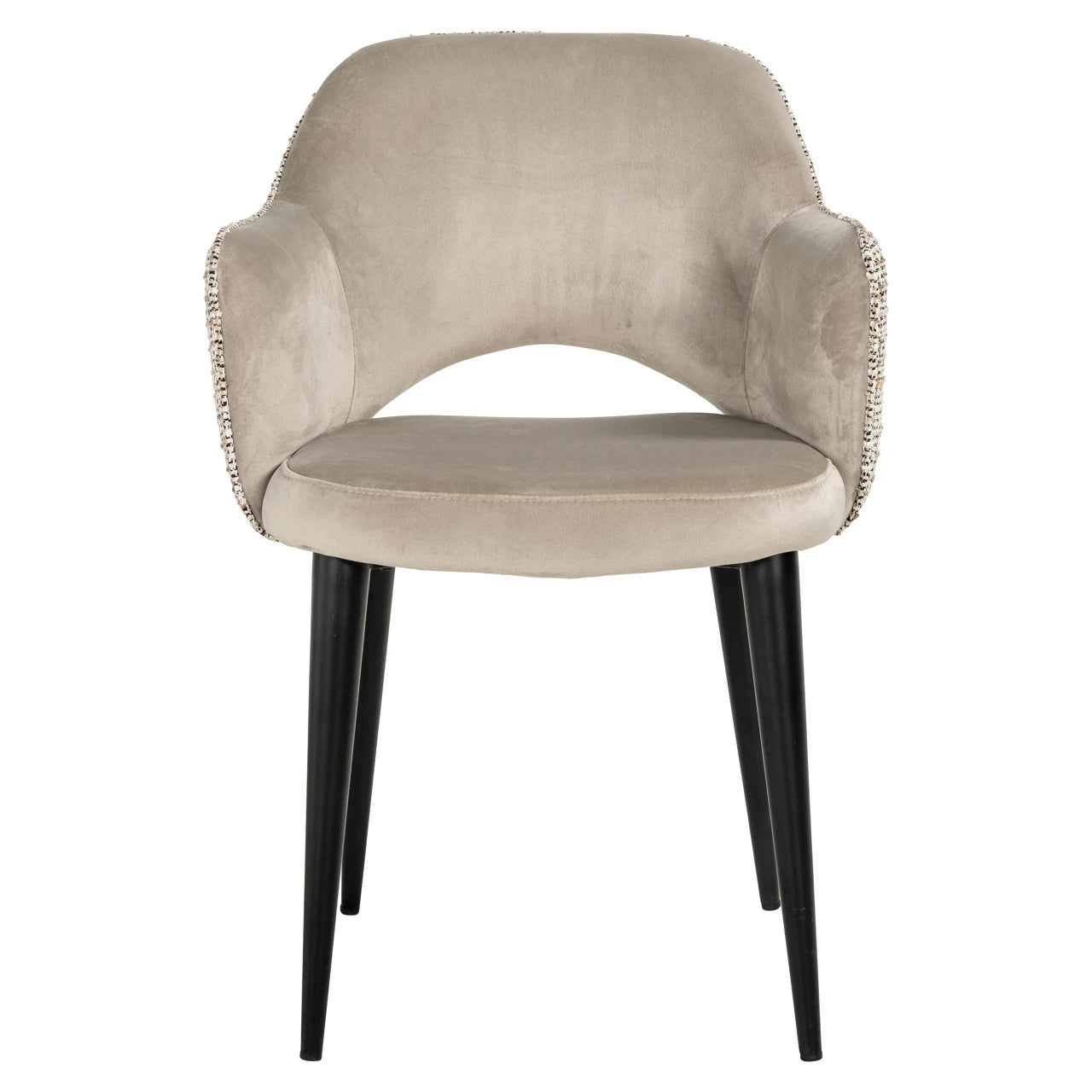 Spisestol Giovanna trendy natur / khaki fløyel flammehemmende Richmond Interiors Spisestol